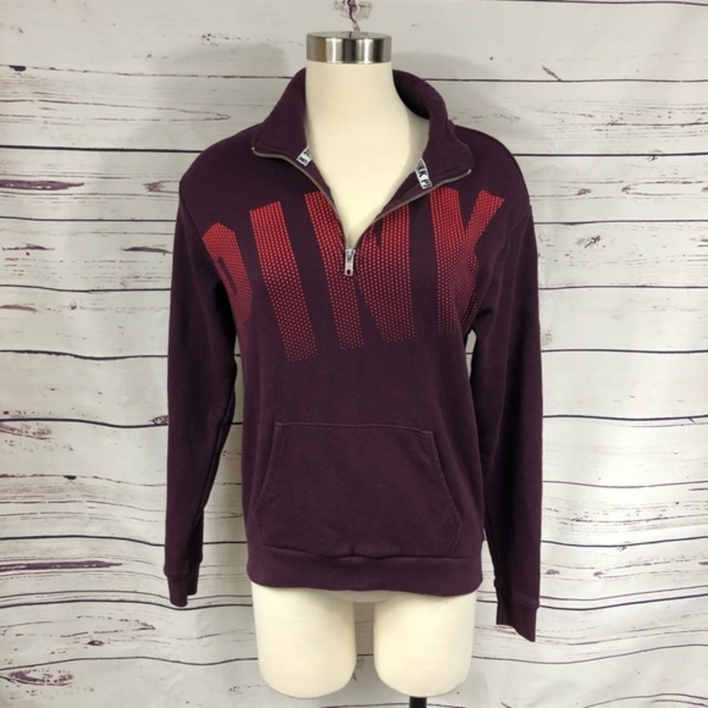 VS Maroon Half Zip Sweater